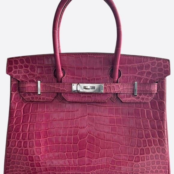 Hermes Pink Crocodile Birkin 30 - Picture 1 of 7